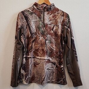 Realtree Women's Lightweight Camouflage 1/4 Zip Jacket